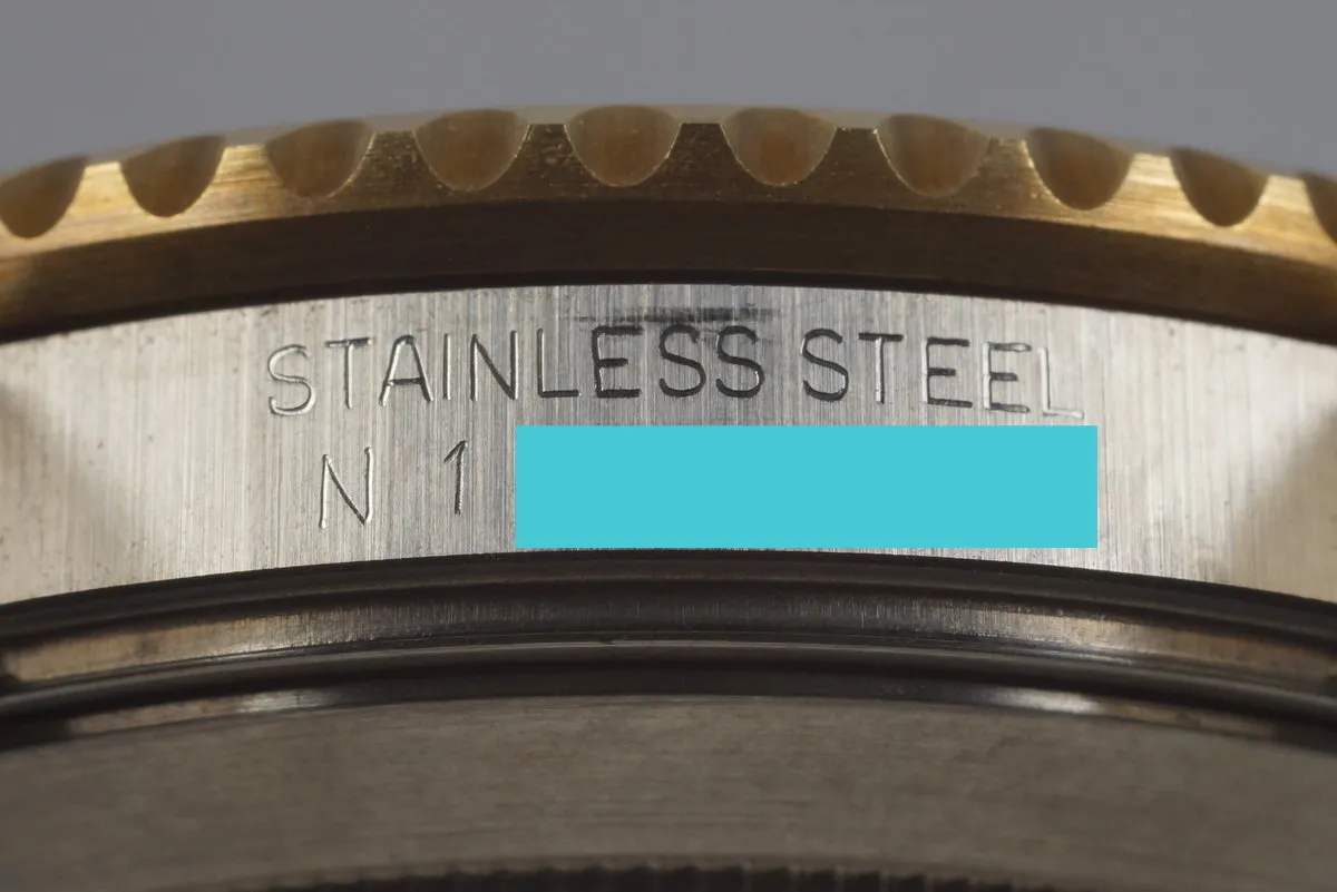 1991 Rolex Two Tone Blue Submariner 16613 UNPOLISHED