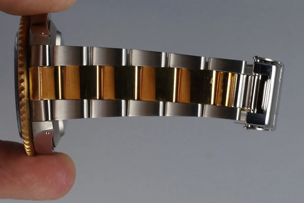 1991 Rolex Two Tone Blue Submariner 16613 UNPOLISHED