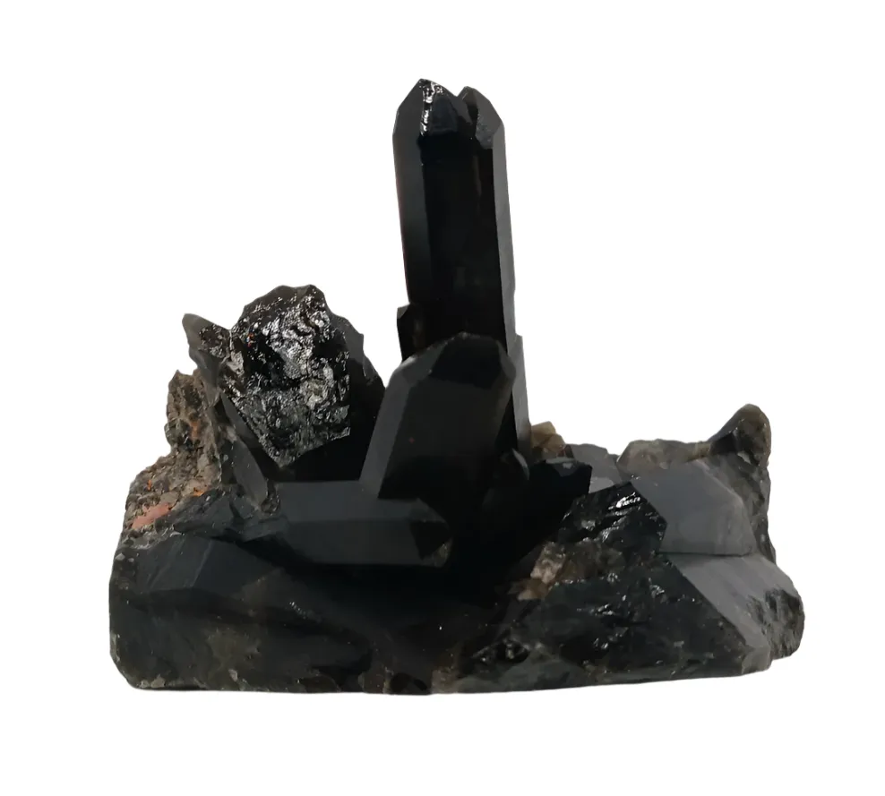 270G Smoky Quartz Crystal Cluster