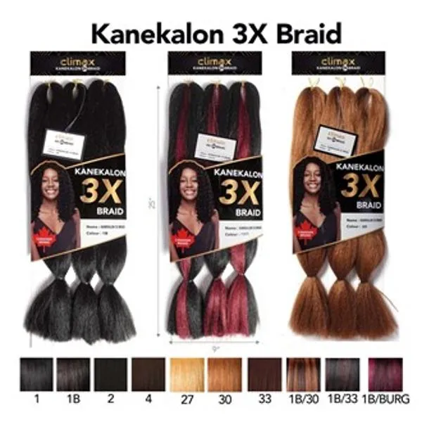 3X Kanekalon Braid 25"