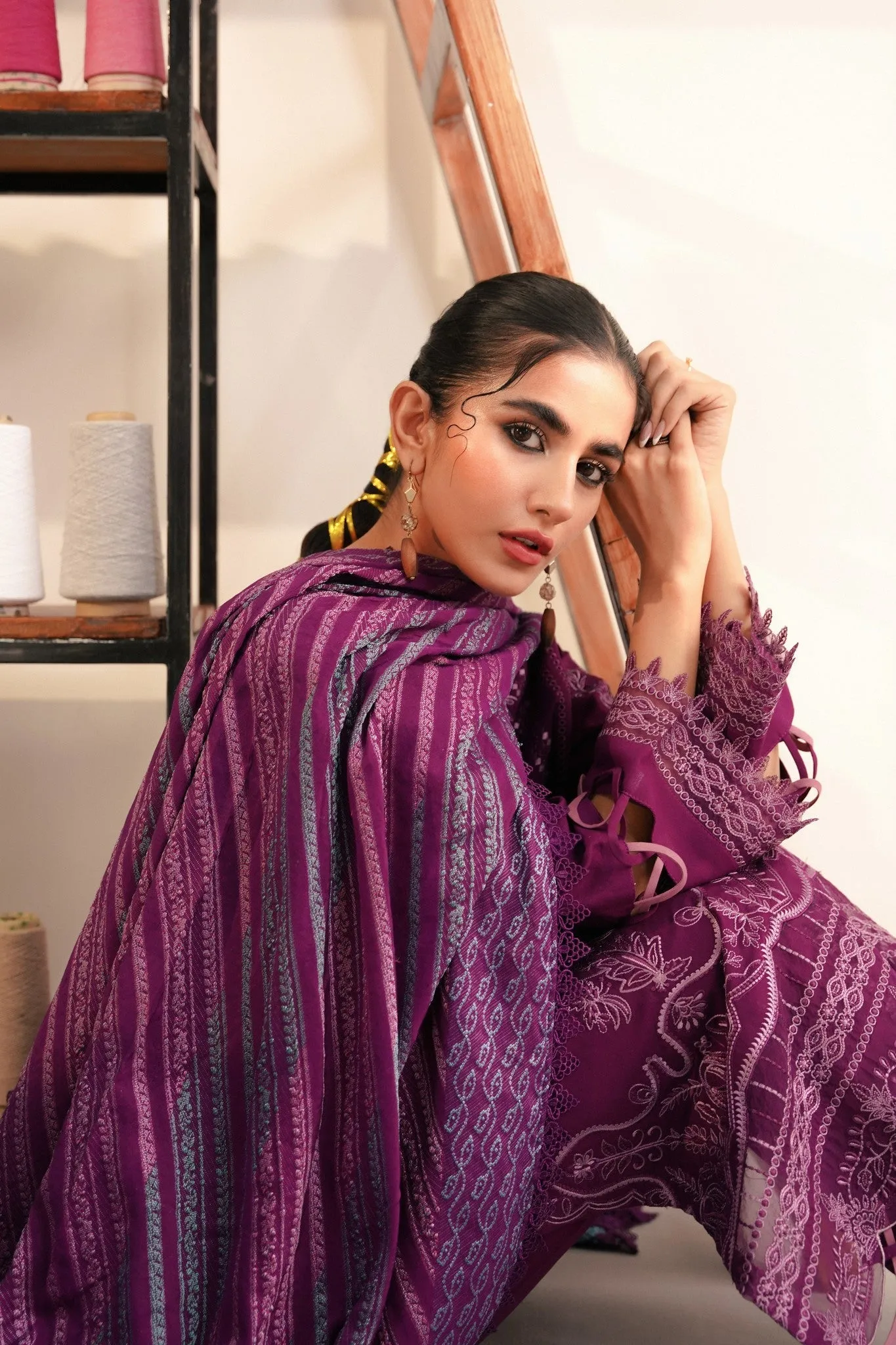 Aabyaan Miraal Embroidered Linen Collection – FASANA (AW-05)