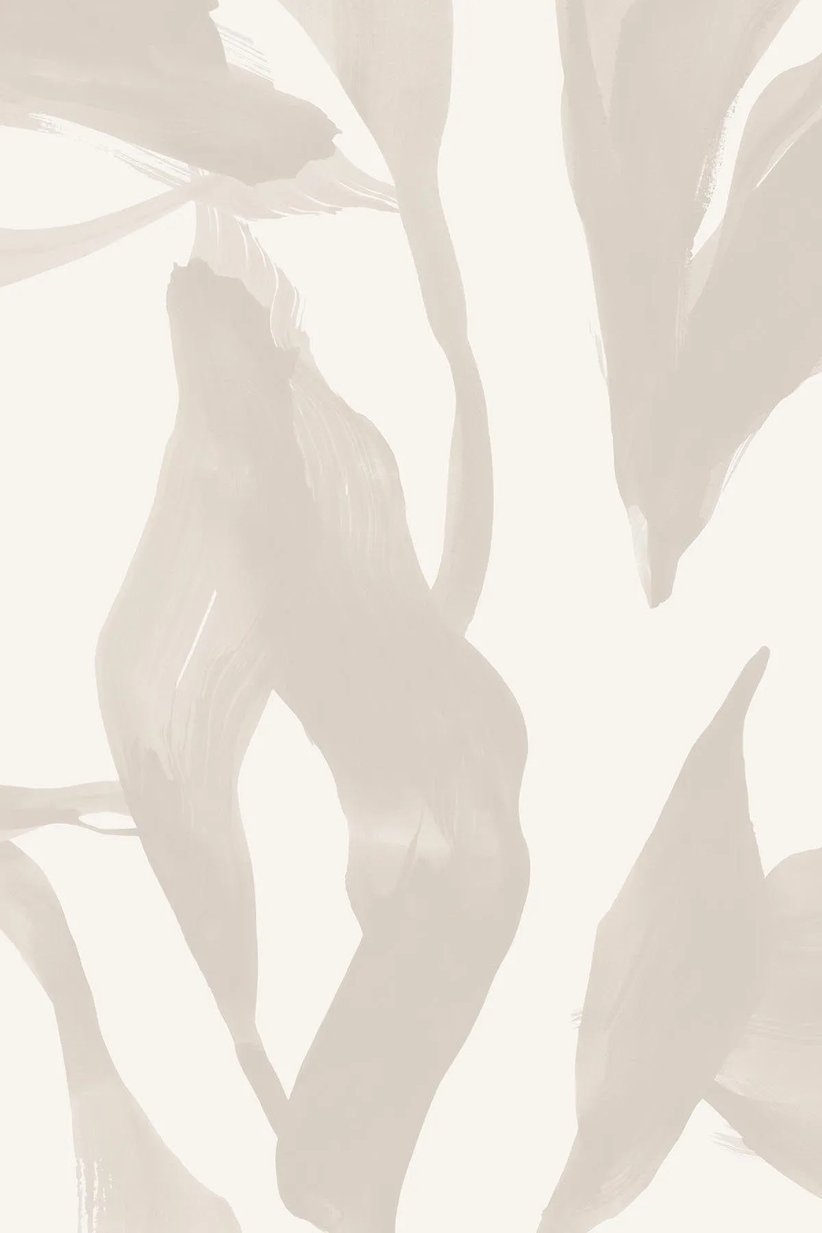 Abstract Leaf Pale Beige