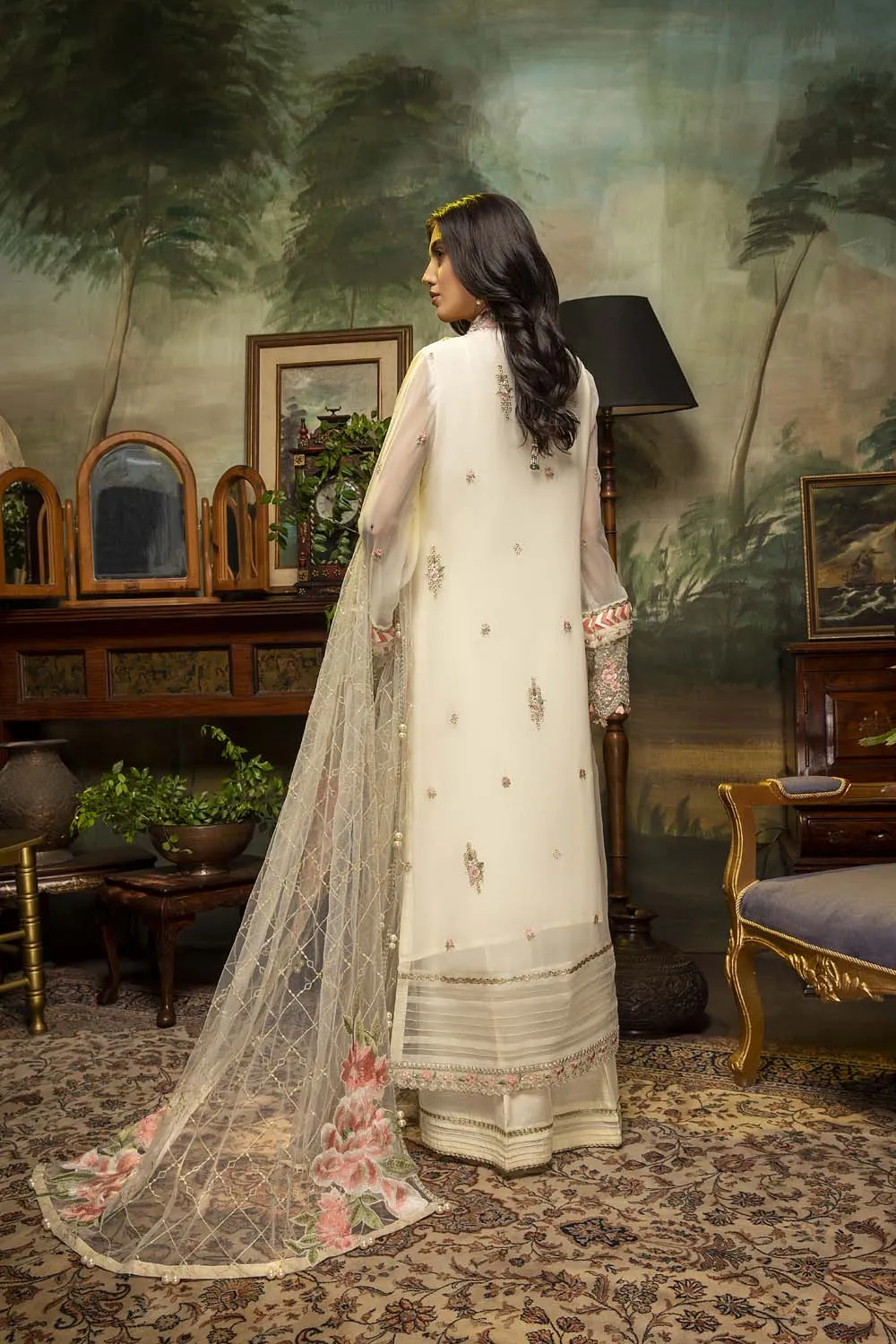 Adan's Libas Guzarish Chiffon Collection Chapter 2 – Ivory Bliss