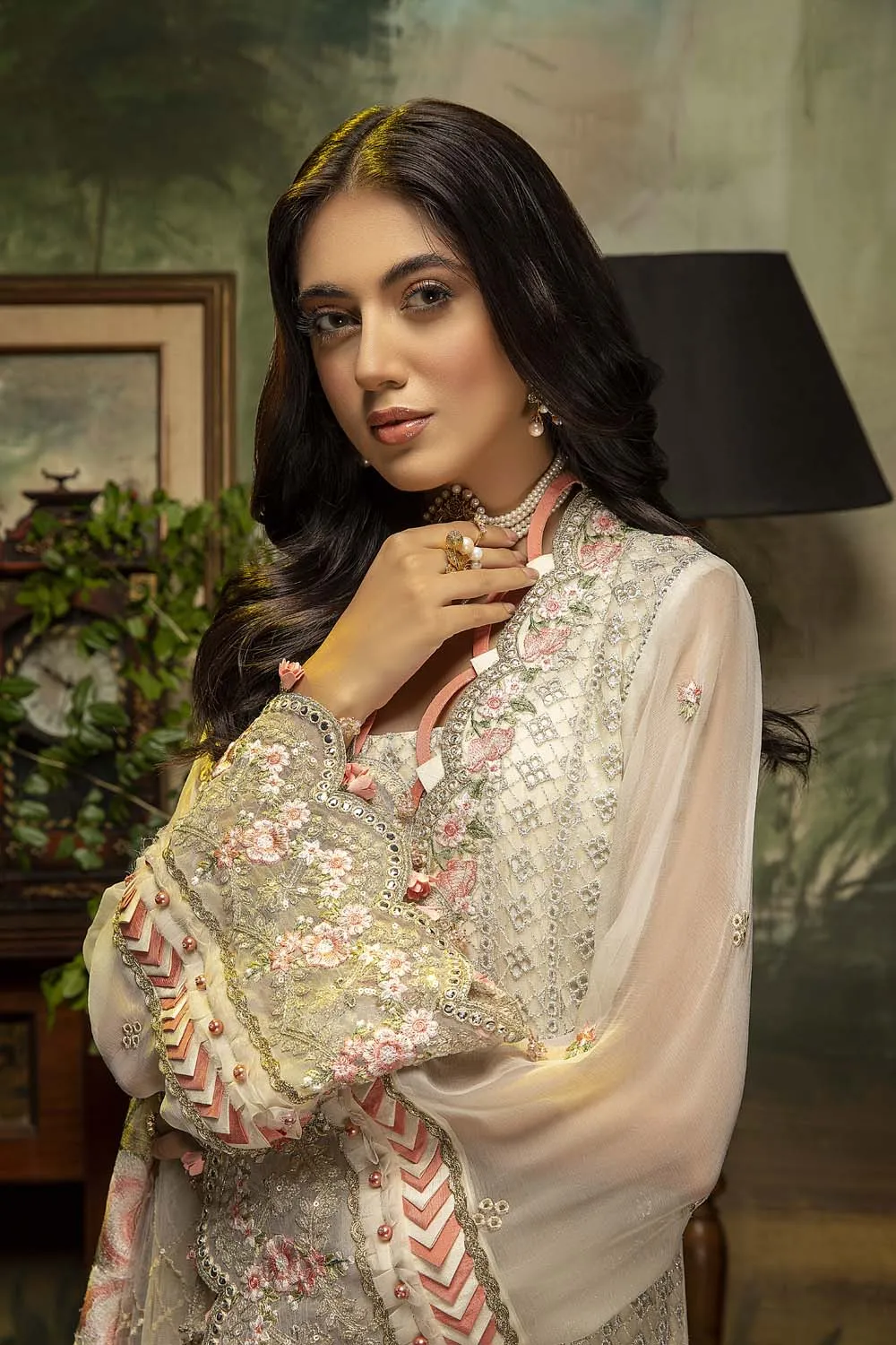 Adan's Libas Guzarish Chiffon Collection Chapter 2 – Ivory Bliss
