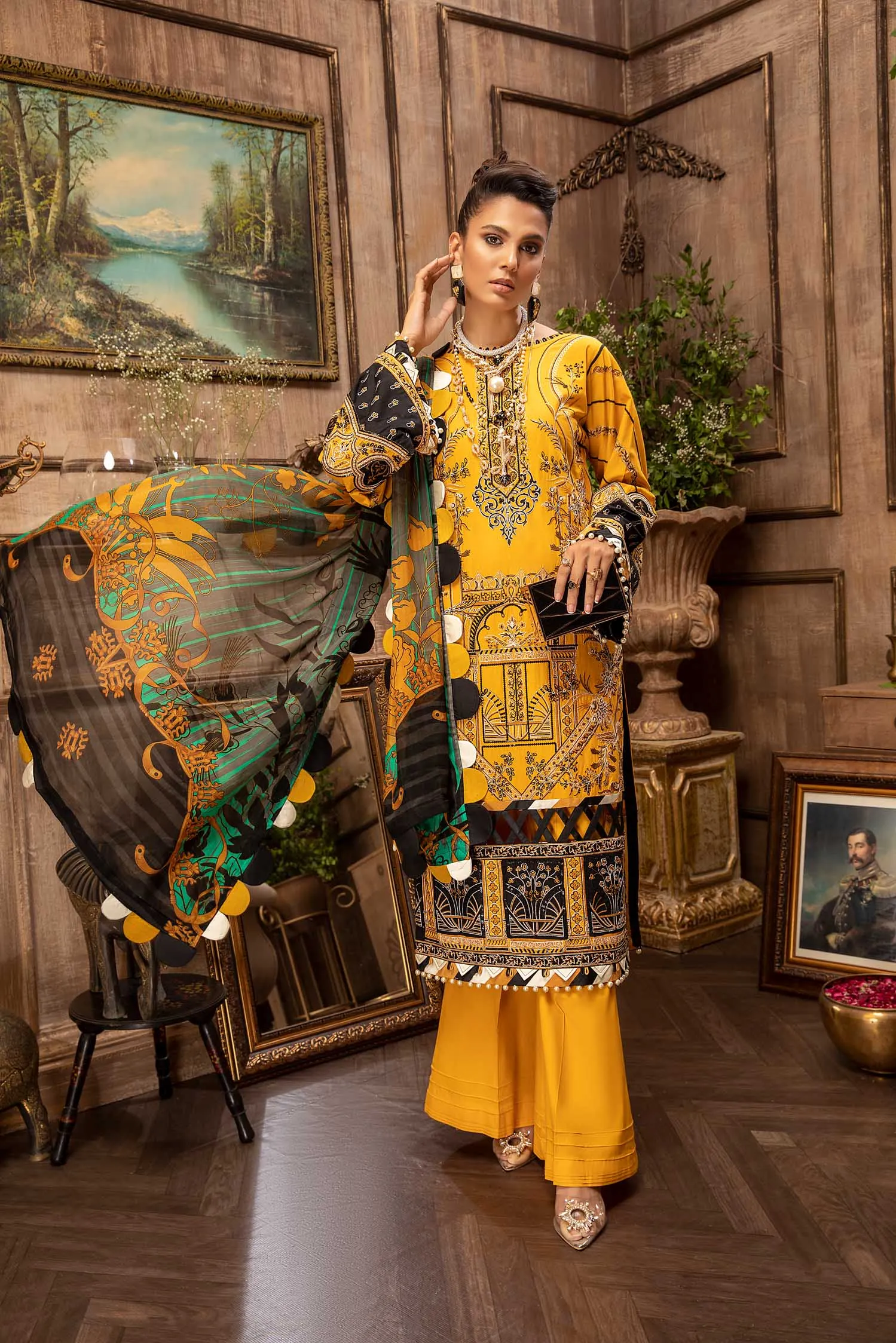 Adan's Libas Majestic Festive Lawn Collection – Majical Weave