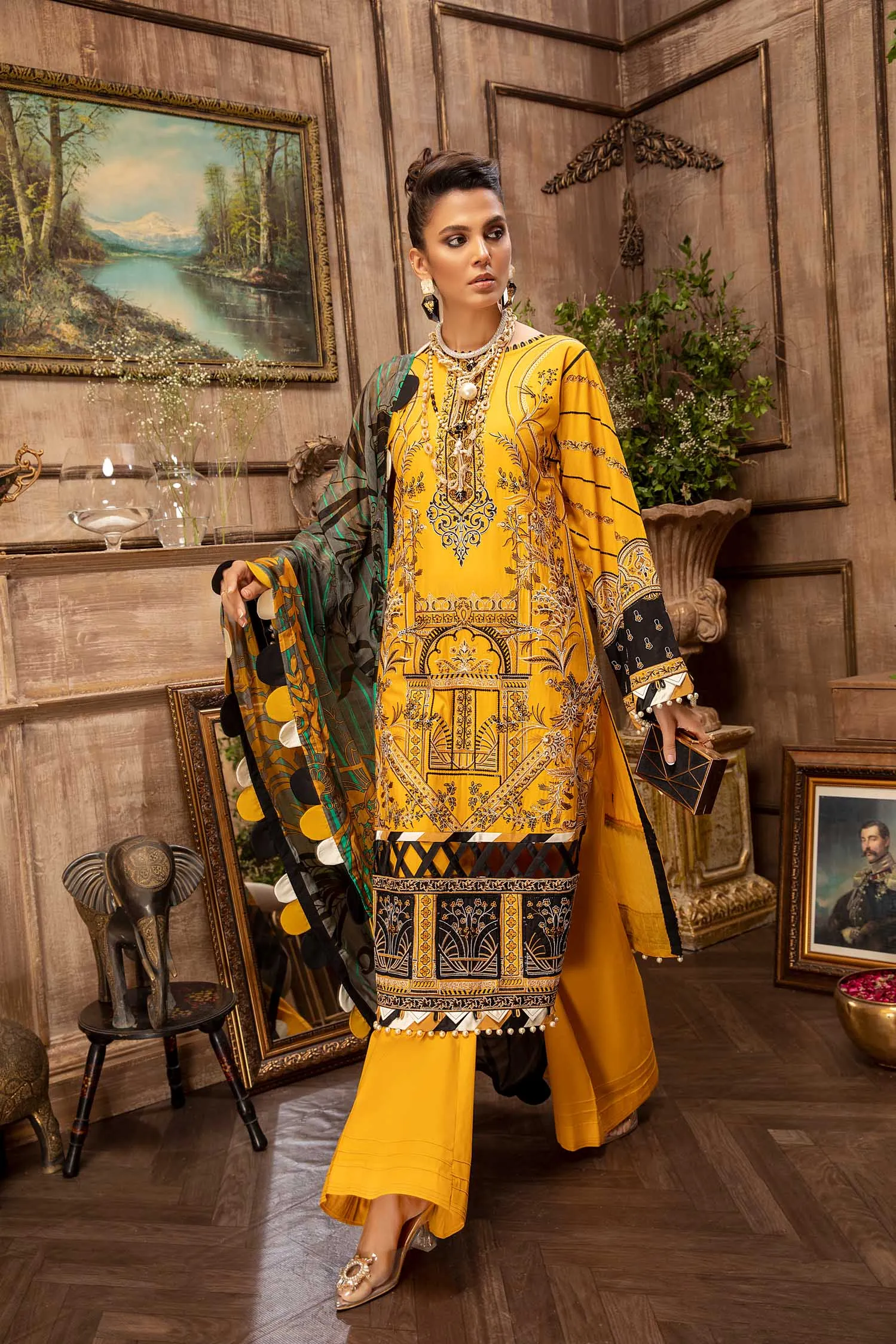 Adan's Libas Majestic Festive Lawn Collection – Majical Weave