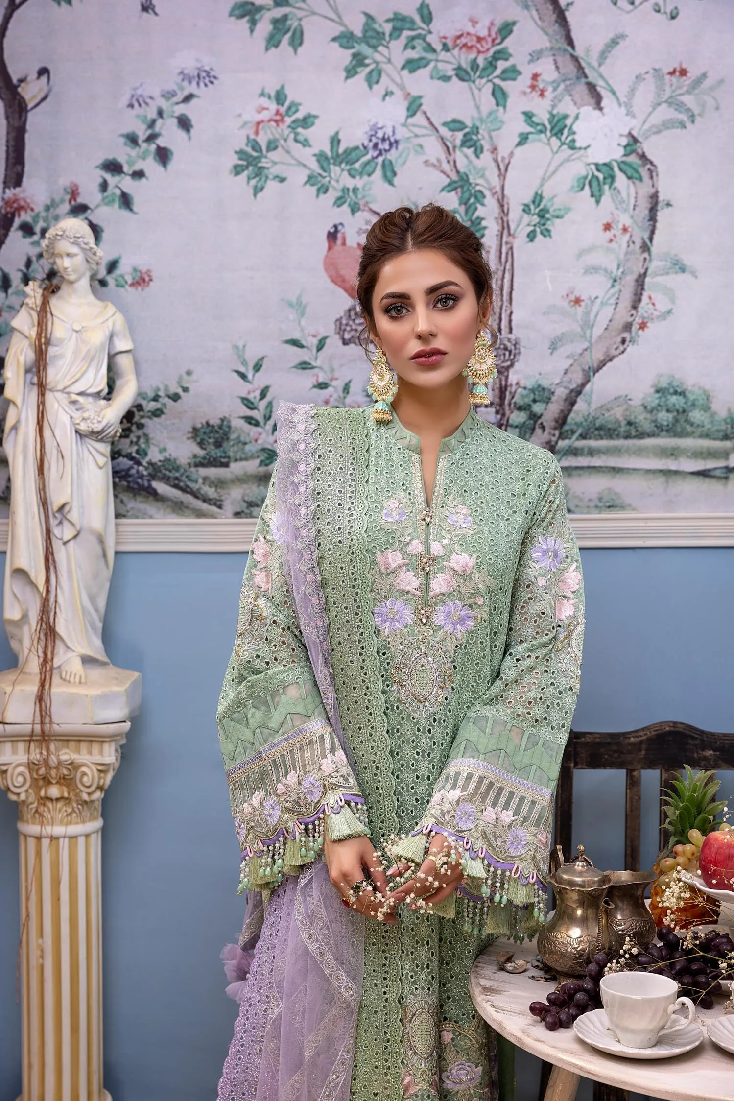 Adan's Libas Melodic Formal Chiffon Collection – Aster Azure