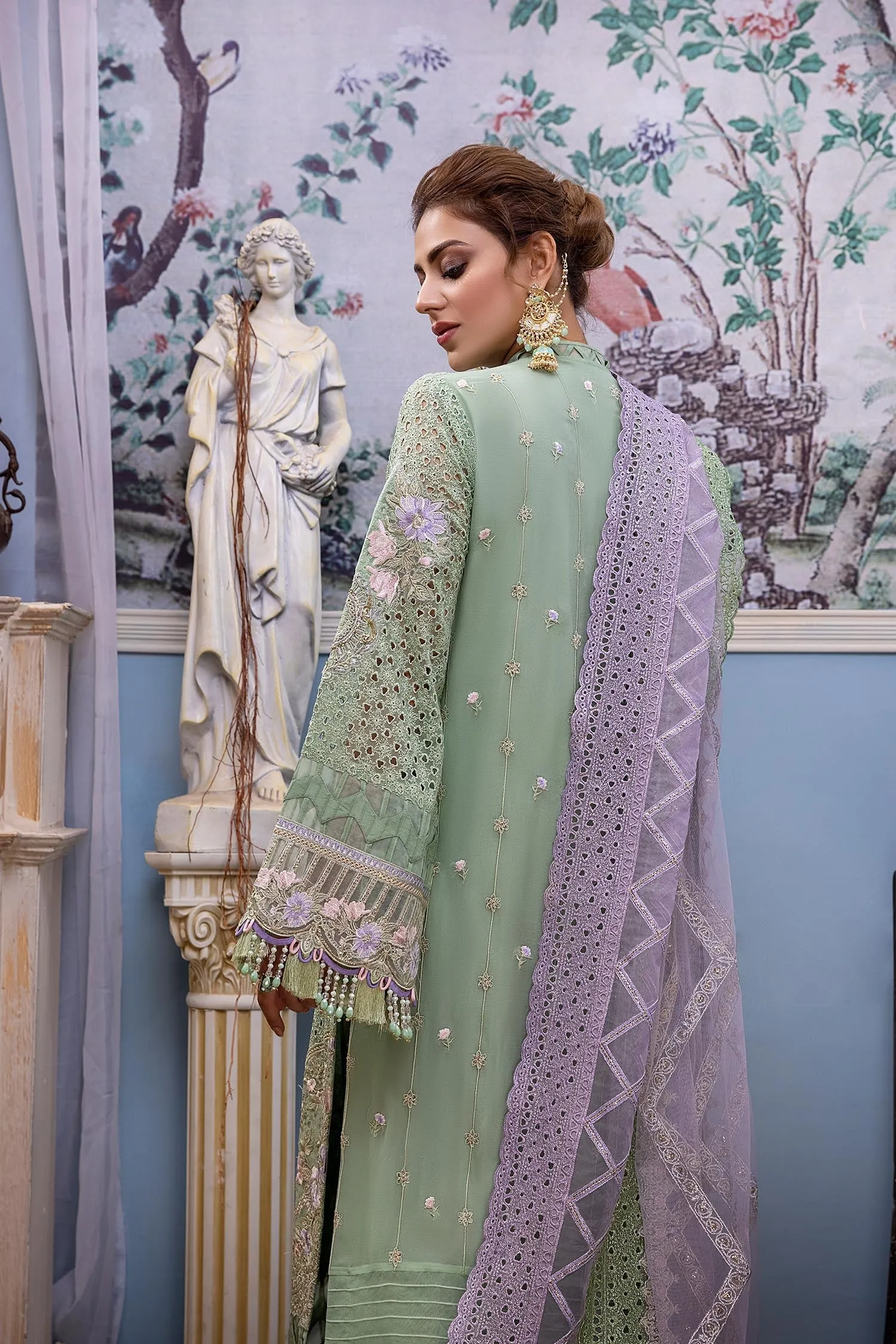Adan's Libas Melodic Formal Chiffon Collection – Aster Azure