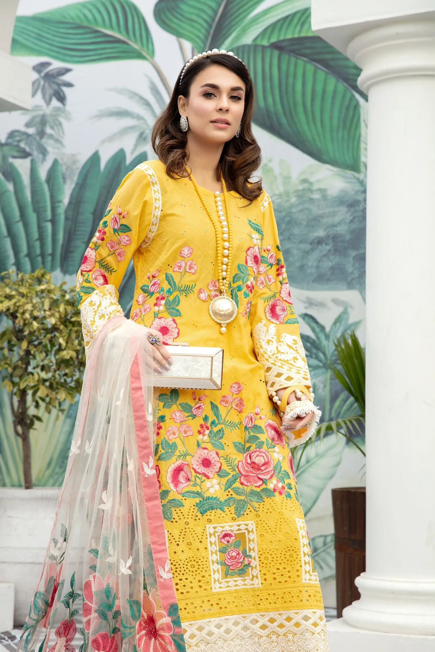 Adan's Libas Schiffli Embroidered Lawn Collection – Honeycomb Heaven