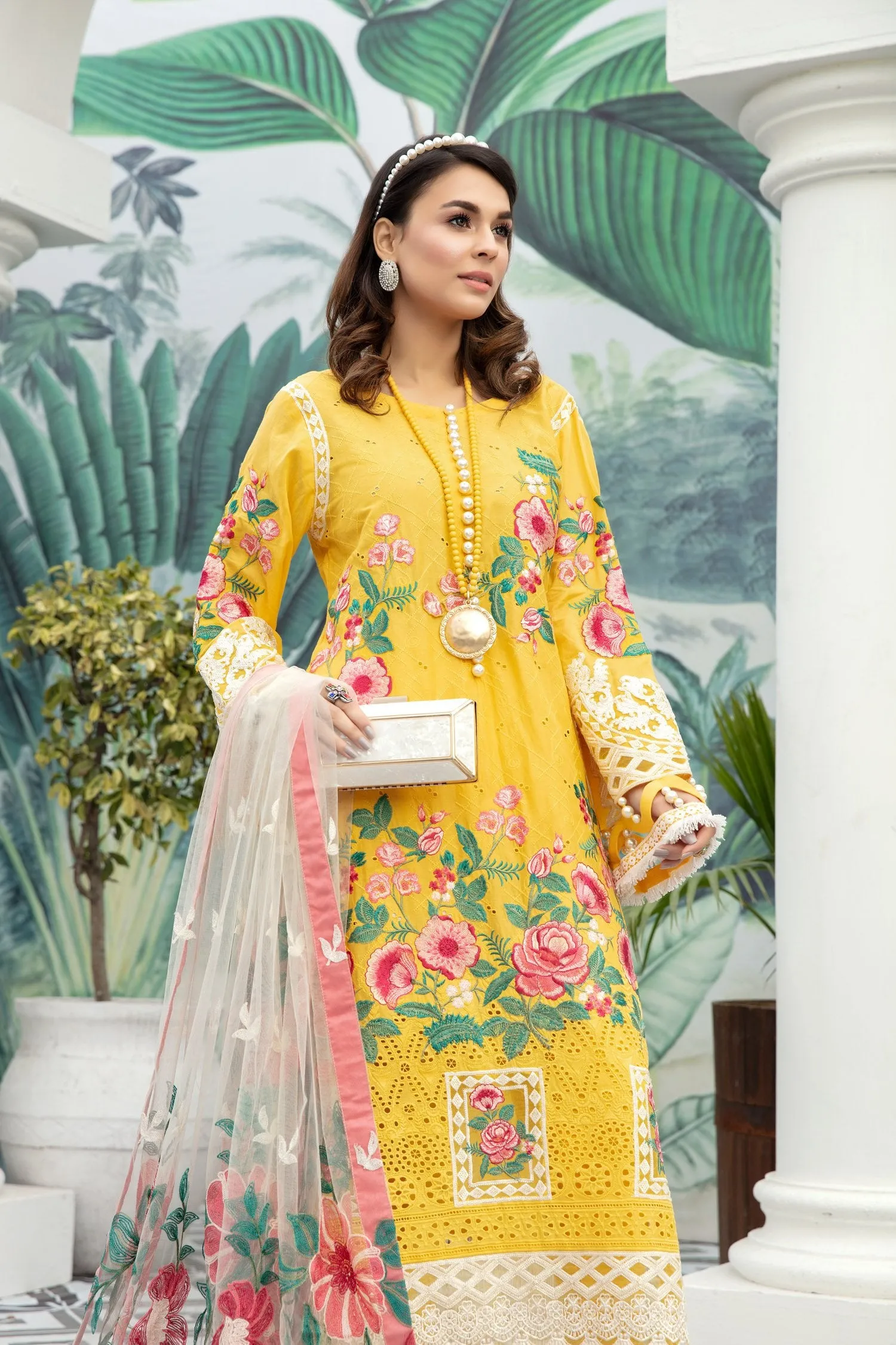 Adan's Libas Schiffli Embroidered Lawn Collection – Honeycomb Heaven