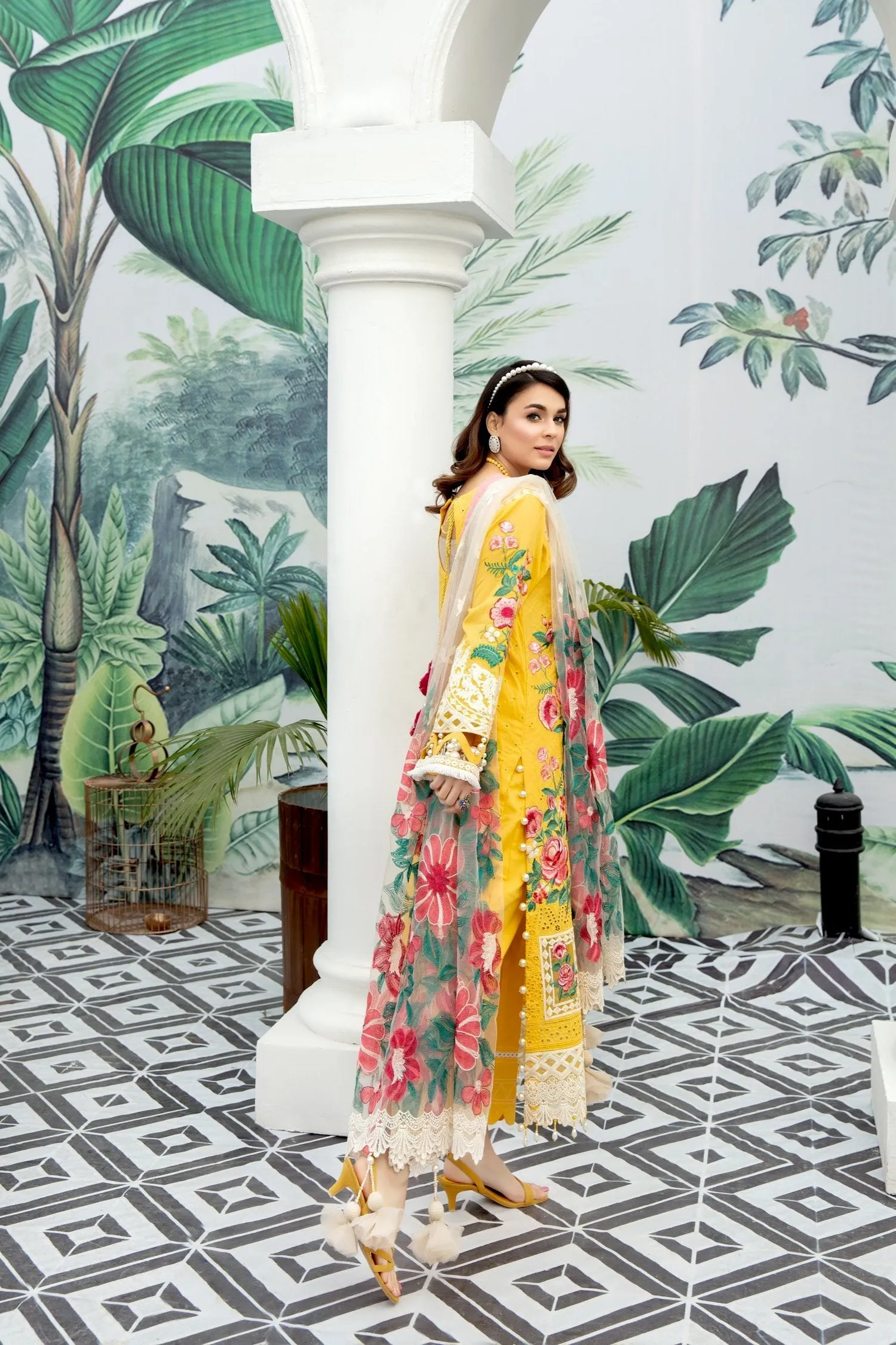 Adan's Libas Schiffli Embroidered Lawn Collection – Honeycomb Heaven