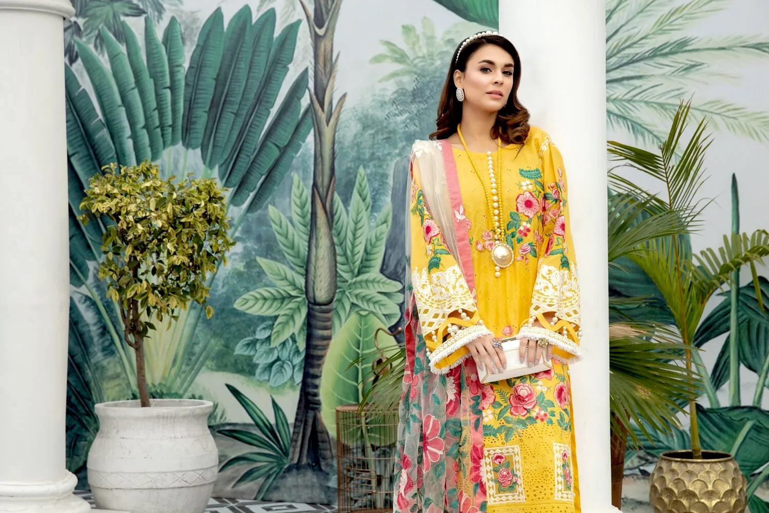 Adan's Libas Schiffli Embroidered Lawn Collection – Honeycomb Heaven