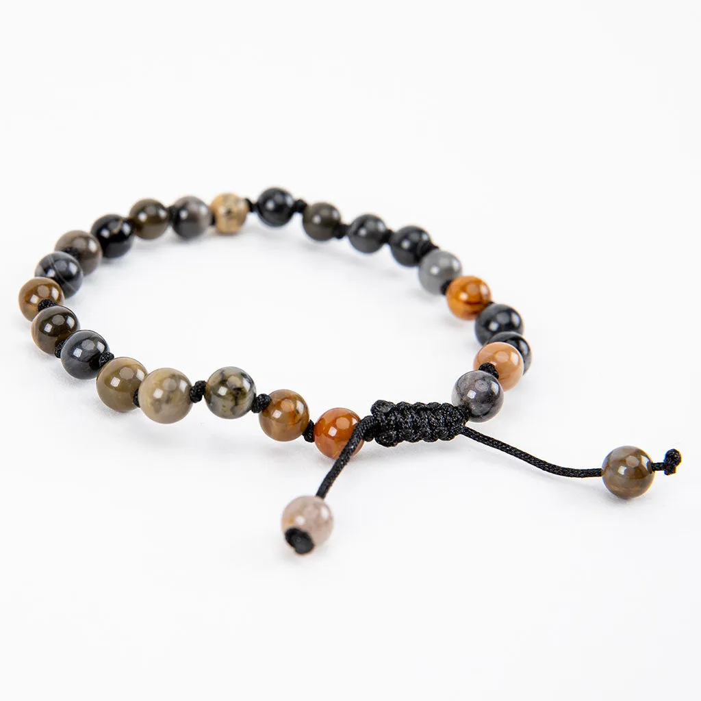 Adjustable Jasper Stone Bracelet