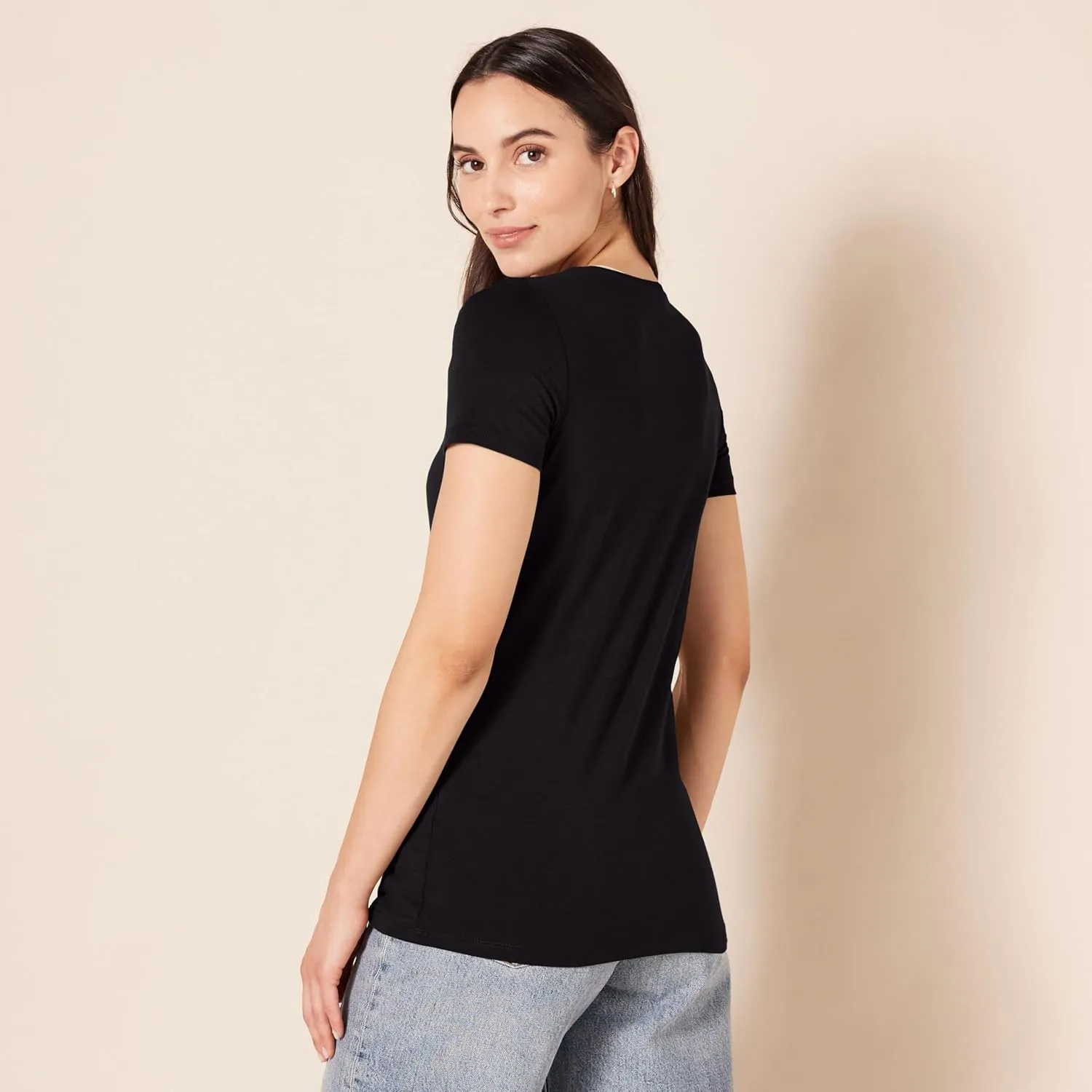 Amazon Essentials Women's Classic-Fit Short-Sleeve Crewneck T-Shirt, Multipacks