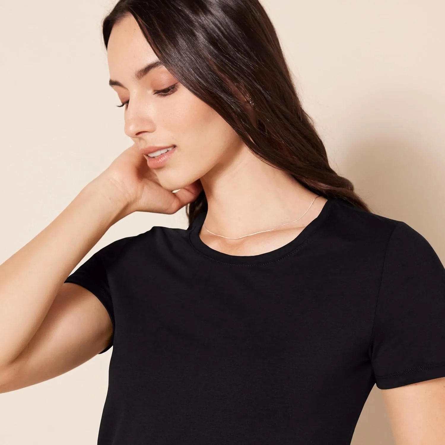 Amazon Essentials Women's Classic-Fit Short-Sleeve Crewneck T-Shirt, Multipacks