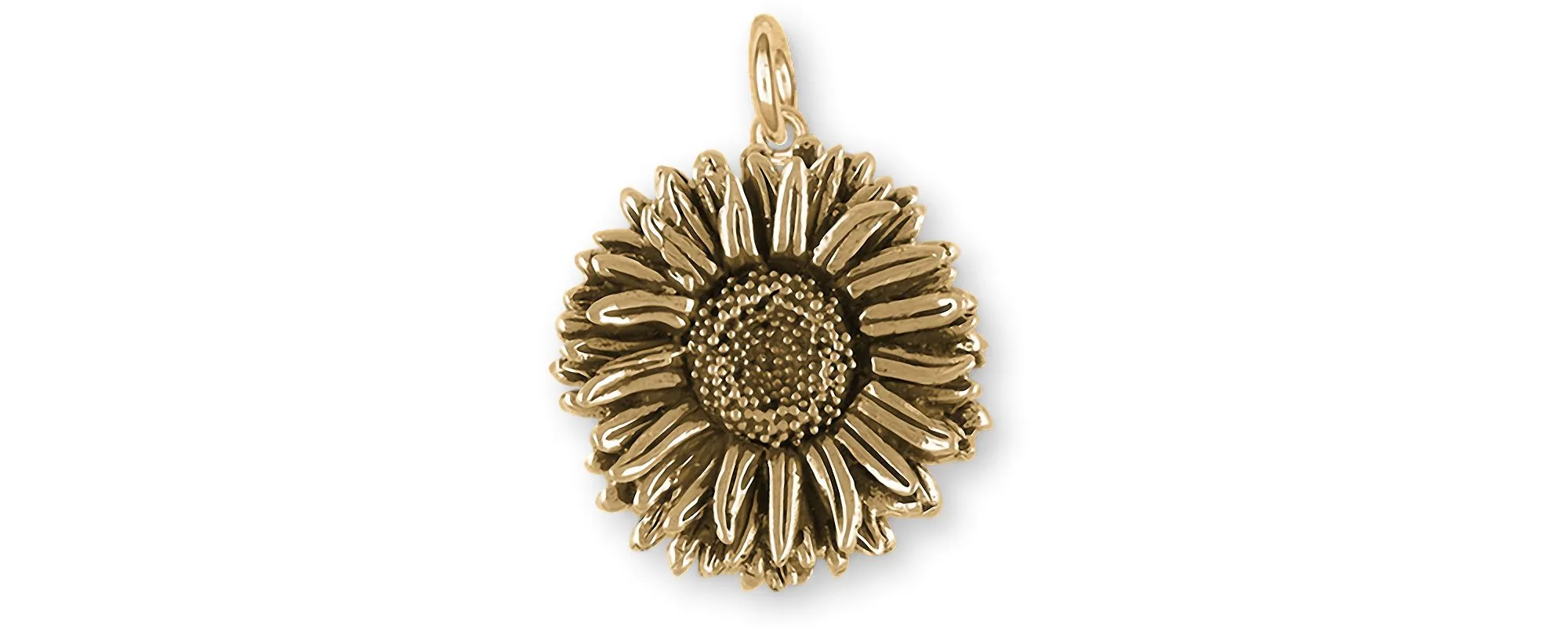 Aster Jewelry 14k Yellow Gold Handmade Aster Flower Charm  AST1-CG