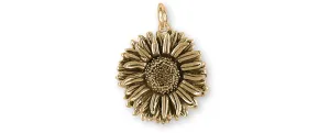 Aster Jewelry 14k Yellow Gold Handmade Aster Flower Charm  AST1-CG