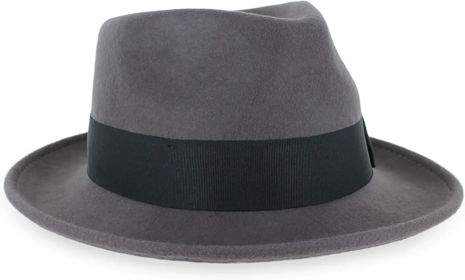 Belfry Gangster 100% Wool Stain Resistant Crushable Dress Fedora in Black Grey Navy Brown Pecan