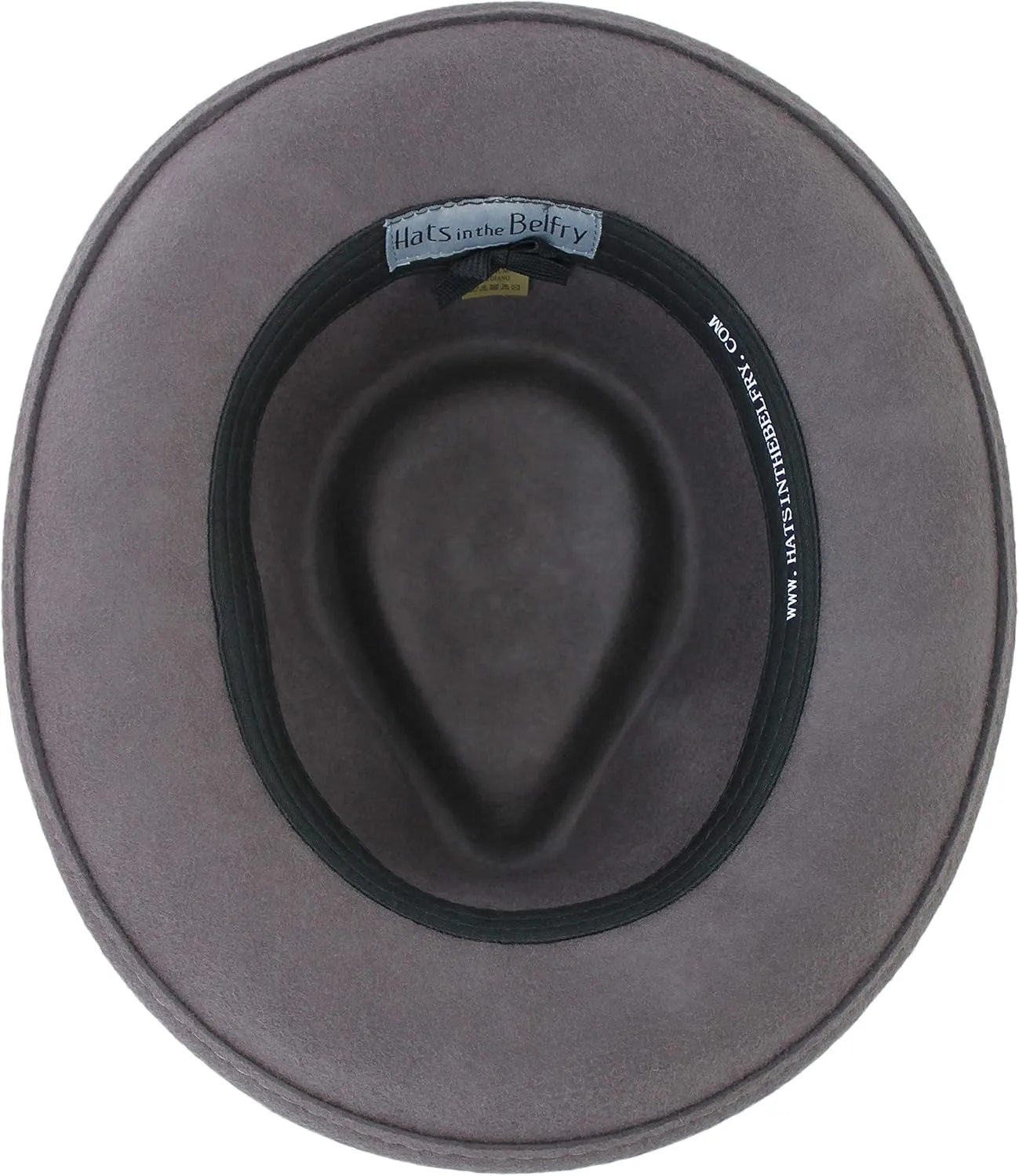 Belfry Gangster 100% Wool Stain Resistant Crushable Dress Fedora in Black Grey Navy Brown Pecan