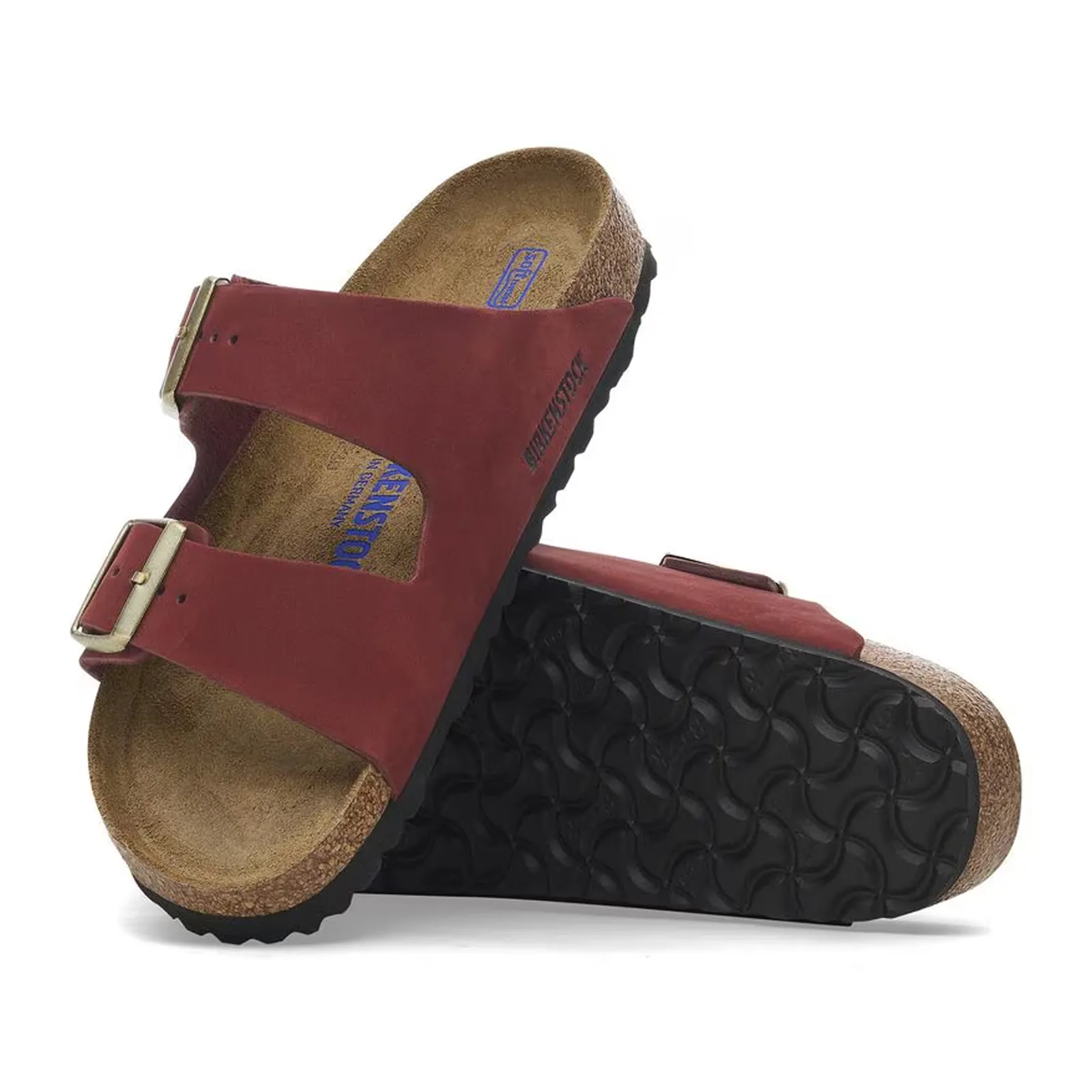 Birkenstock Arizona Soft Footbed Slide Sandal (Women) - Zinfandel Nubuck