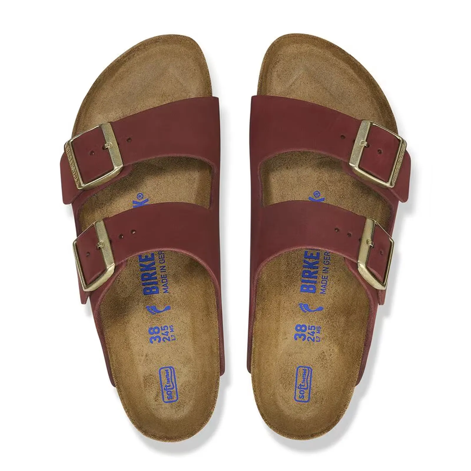Birkenstock Arizona Soft Footbed Slide Sandal (Women) - Zinfandel Nubuck