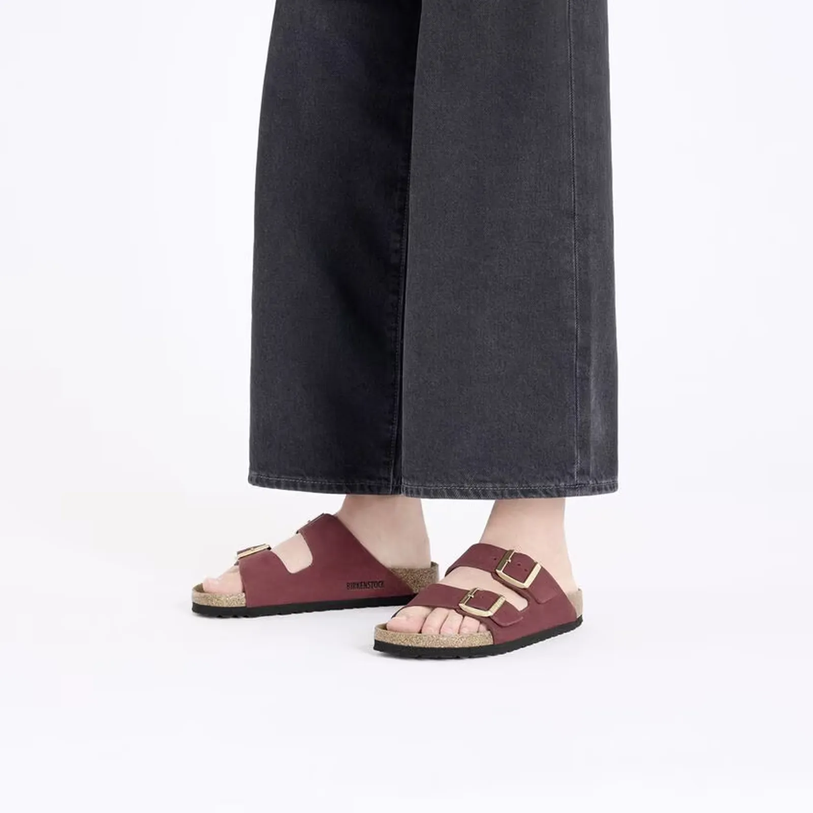 Birkenstock Arizona Soft Footbed Slide Sandal (Women) - Zinfandel Nubuck