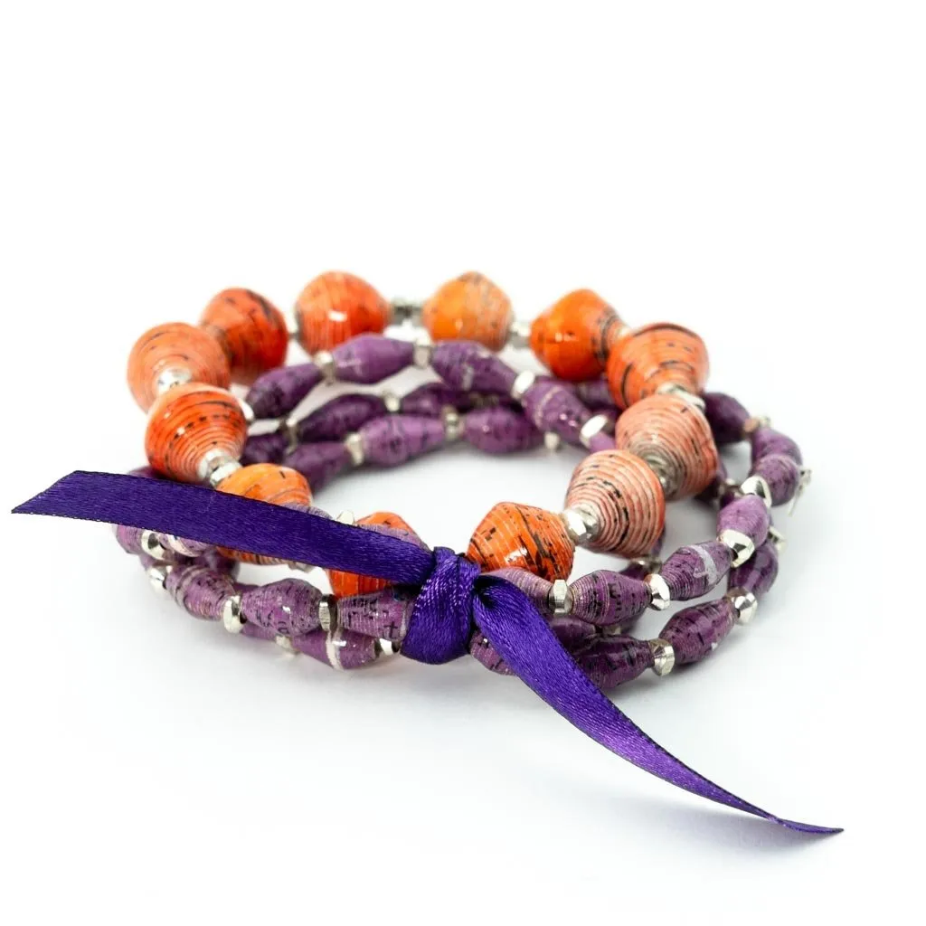 Bracelet -  Grapevine Triple Wrap Multi