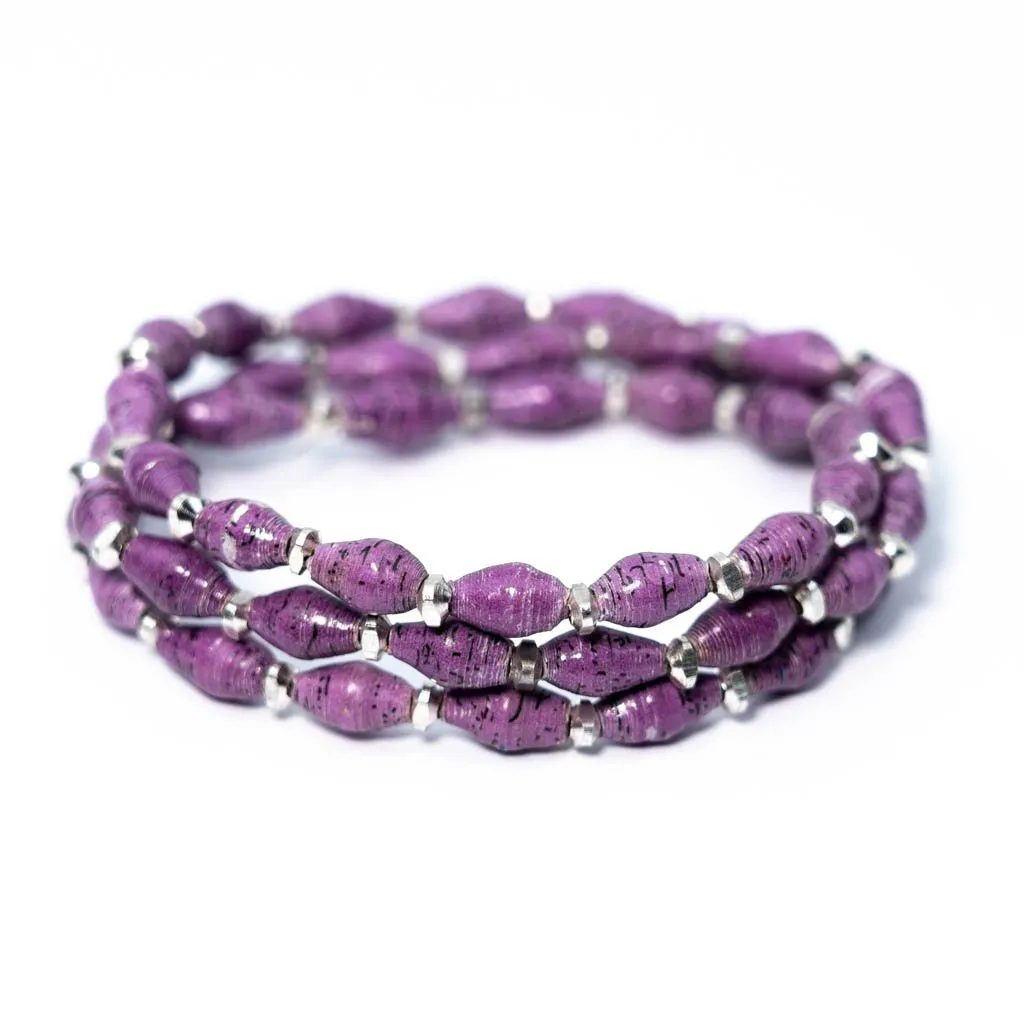 Bracelet -  Grapevine Triple Wrap Multi