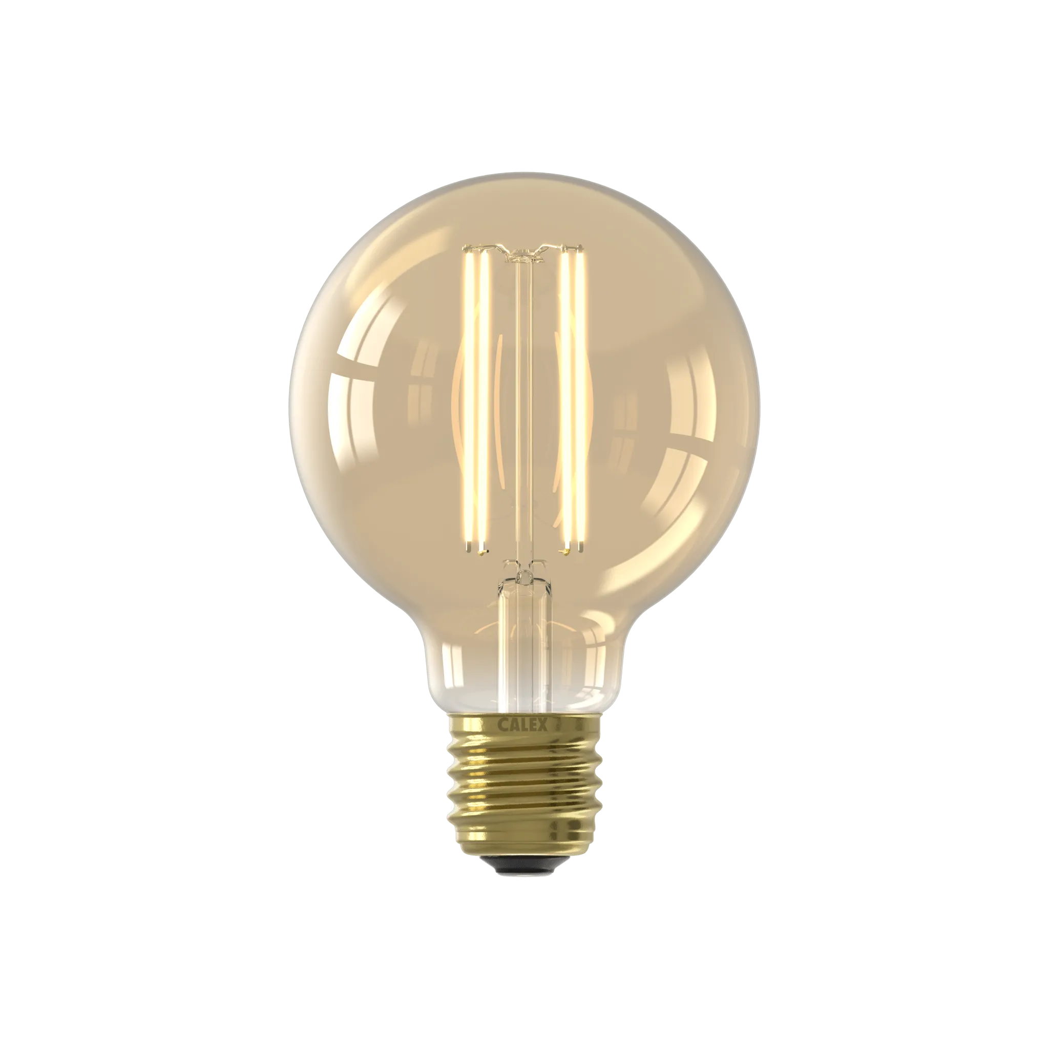 Calex Warm Filament LED Lamp - E27 - G80 - Gold - 3.5W - Dimmable
