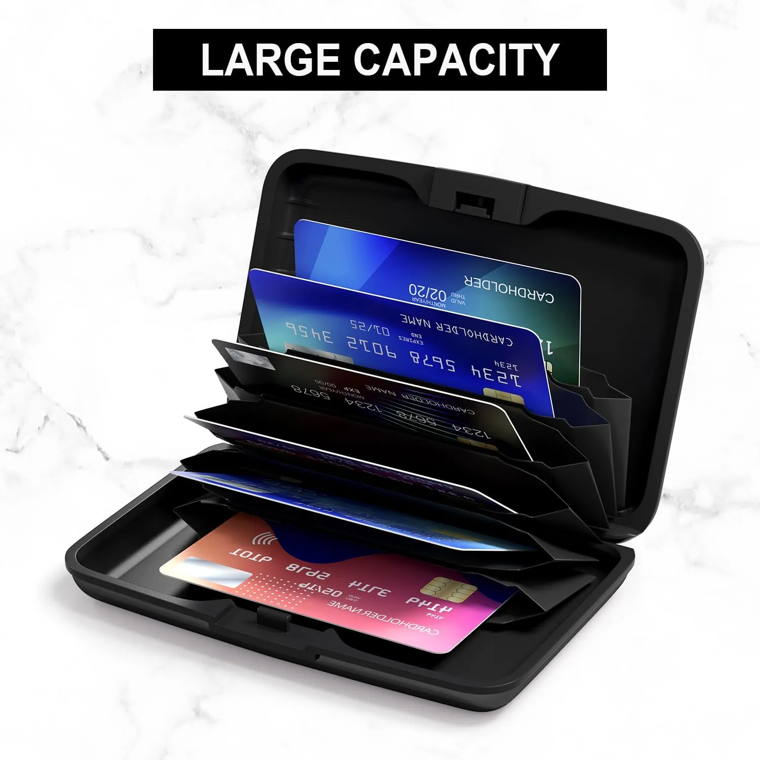 Card Holder Credit Cards Holder for Women RFID wallet women Business Card Holder Wallet Mini Aluminum Card Wallet RFID Blocking Slim Metal Hard Card for Women, Art Dumpster