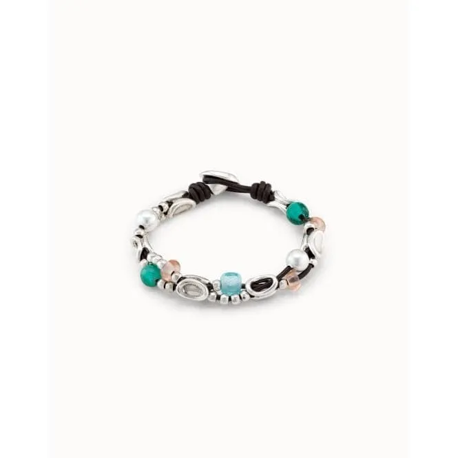 Charming Multicolor Crystal Artisan Glass Bracelet
