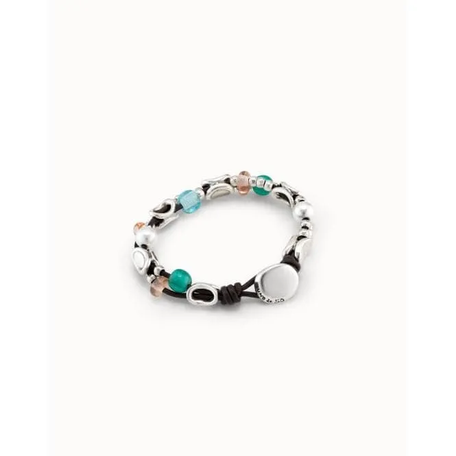 Charming Multicolor Crystal Artisan Glass Bracelet