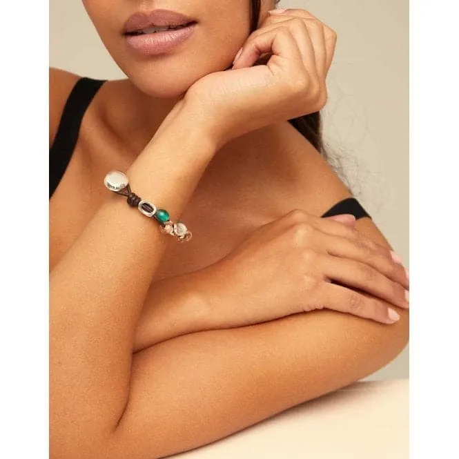 Charming Multicolor Crystal Artisan Glass Bracelet