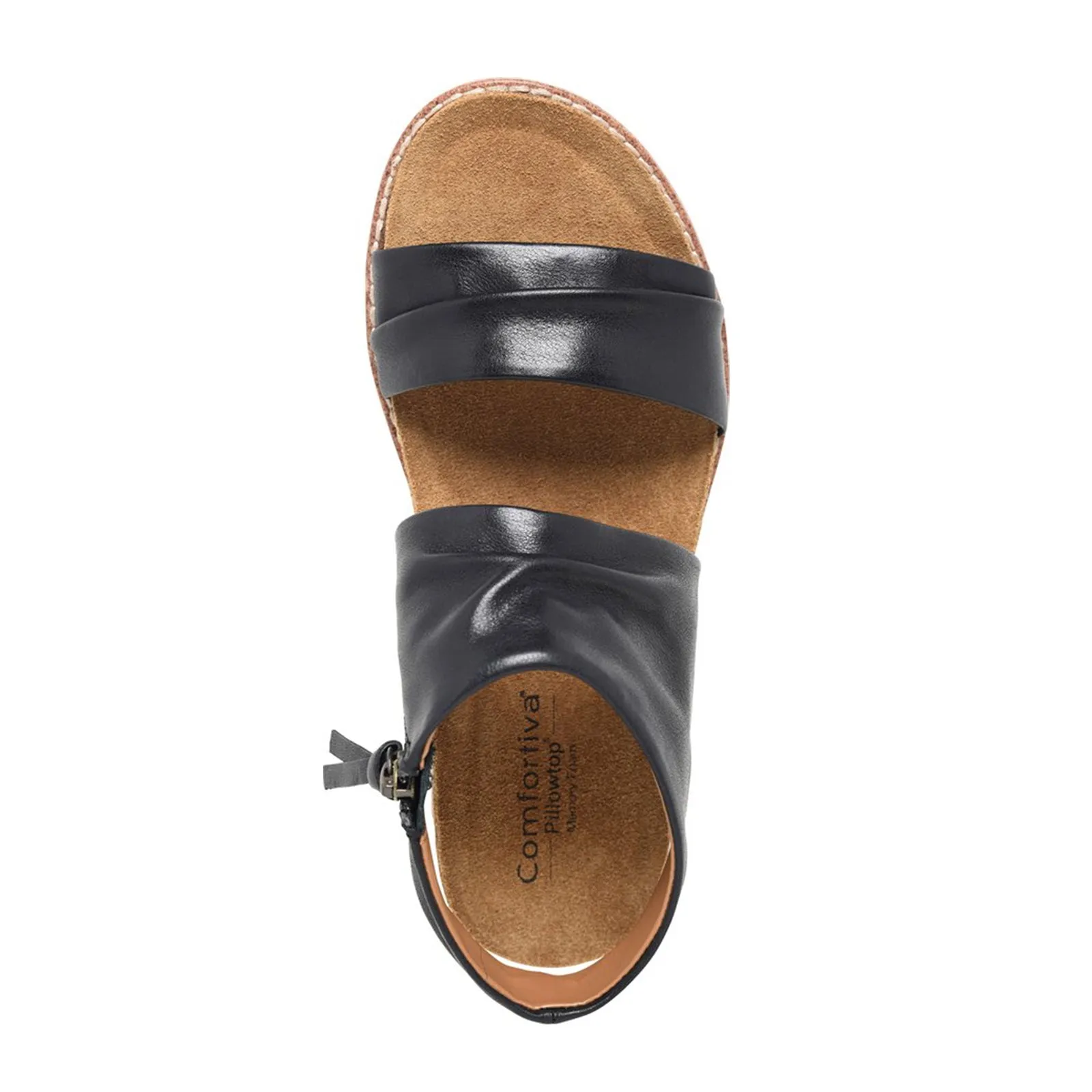 Comfortiva Gale Backstrap Sandal (Women) - Black
