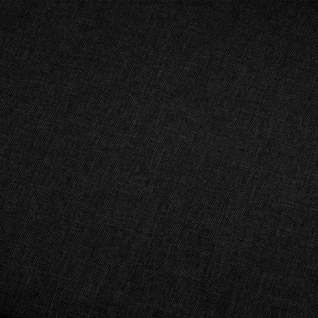 Corner Sofa Black Fabric