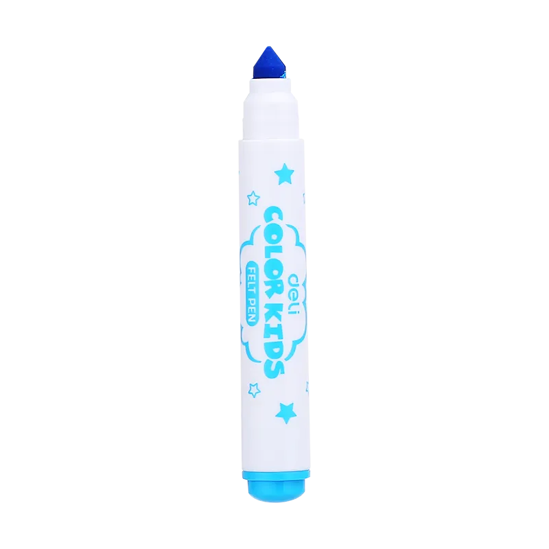Deli Color Kids Felt Pen Washable 1.0-5.0mm 12C