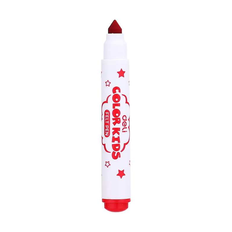 Deli Color Kids Felt Pen Washable 1.0-5.0mm 12C