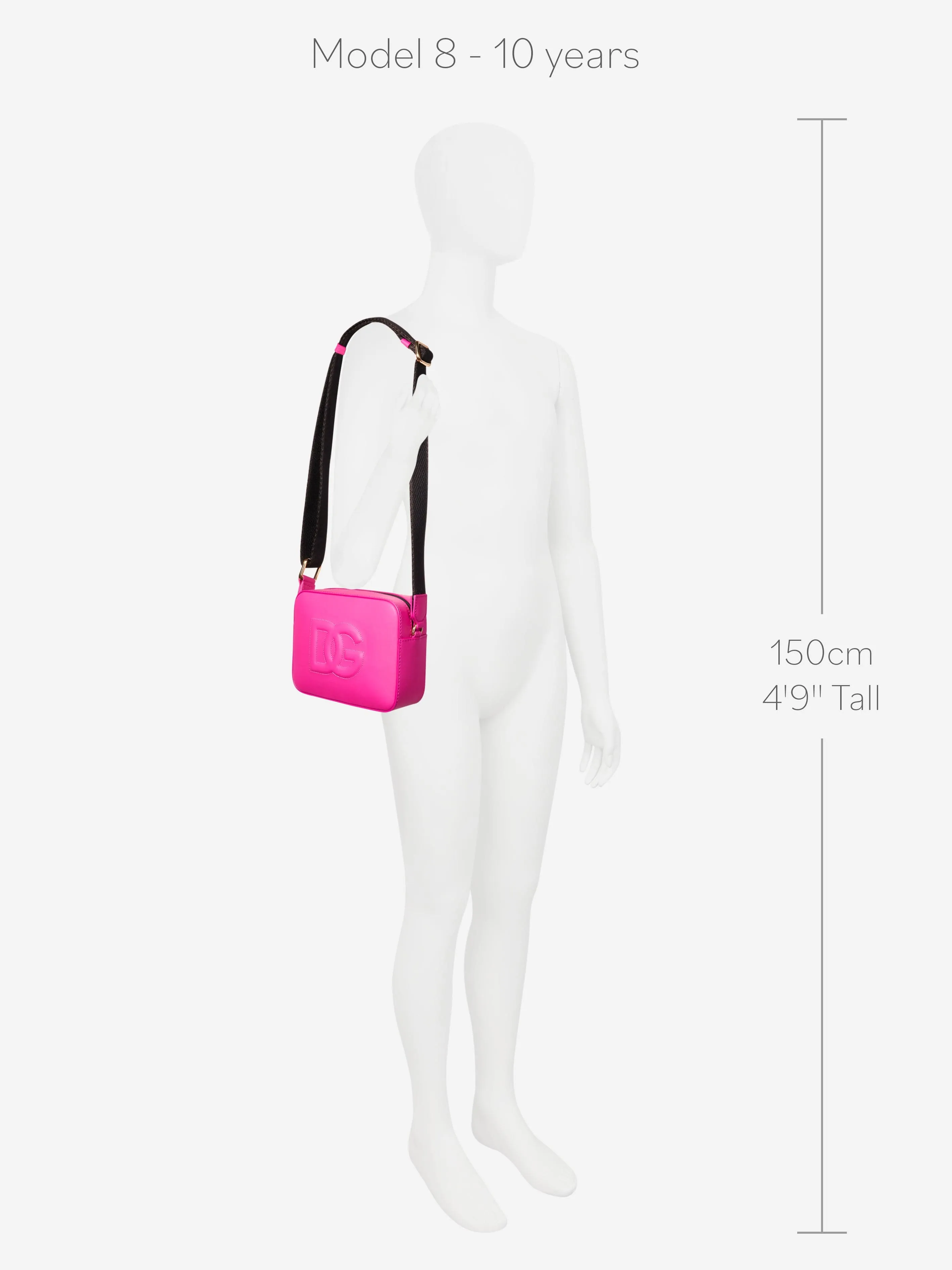 Dolce & Gabbana Girls Leather Logo Bag in Pink
