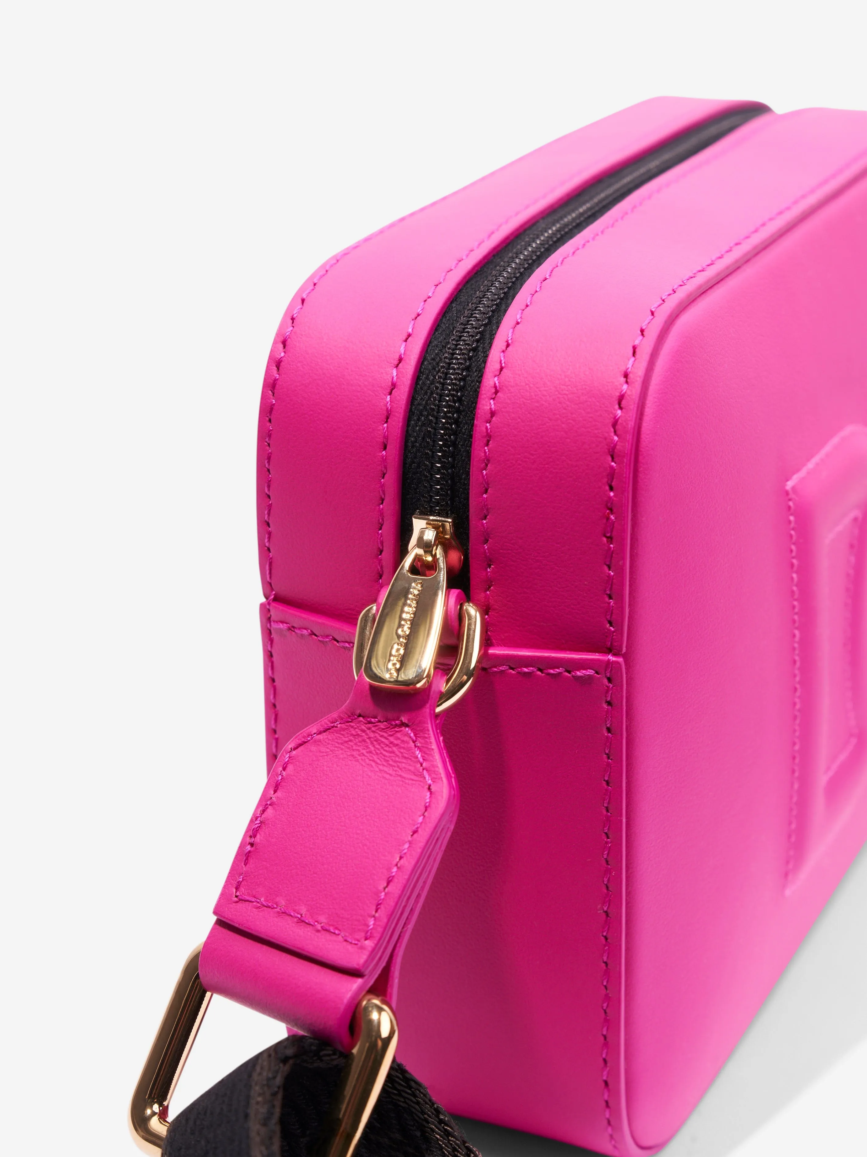 Dolce & Gabbana Girls Leather Logo Bag in Pink