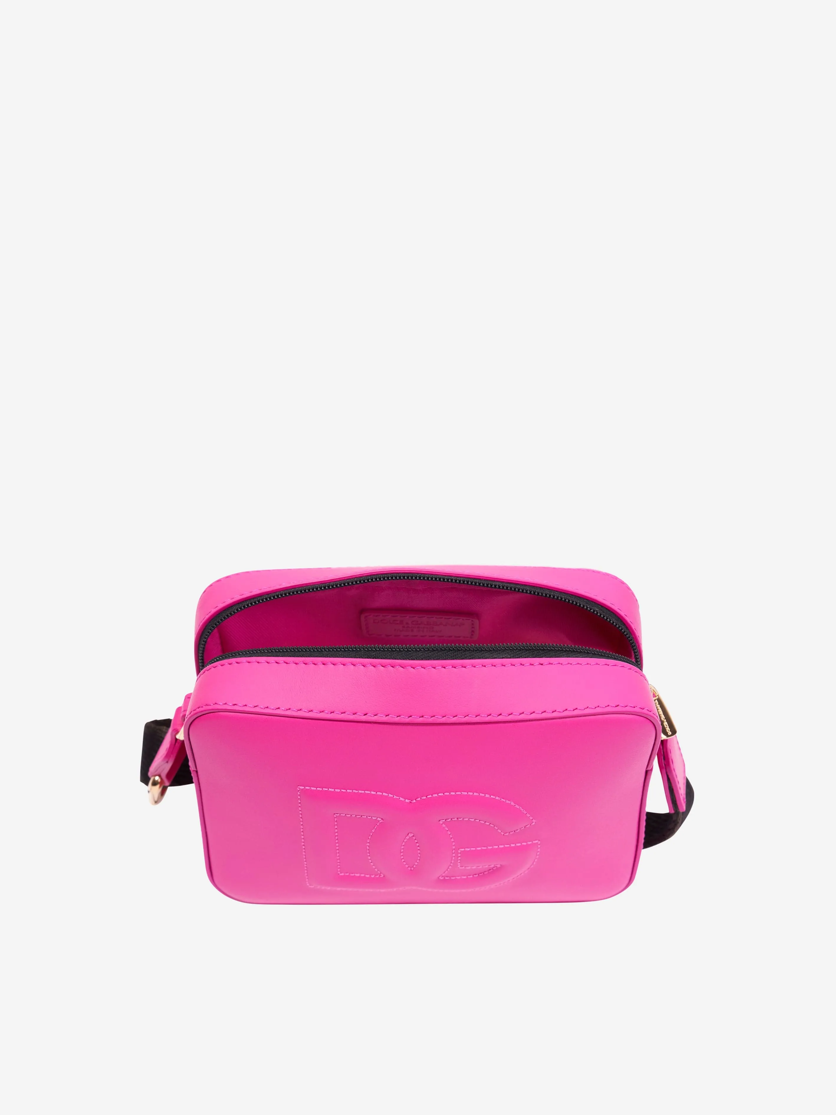 Dolce & Gabbana Girls Leather Logo Bag in Pink