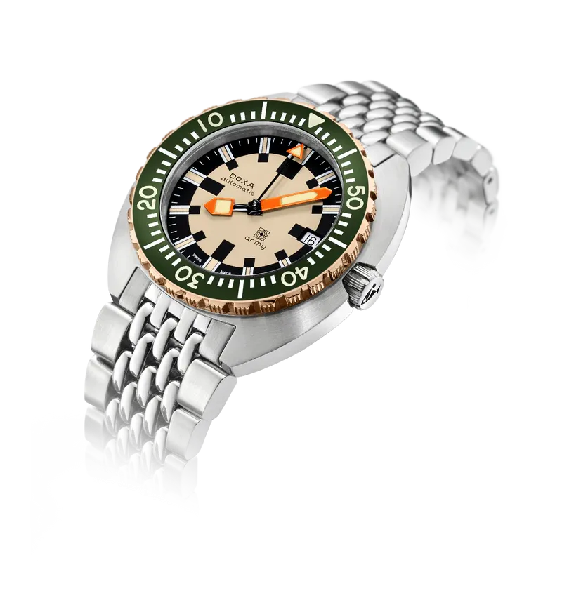 DOXA Army Bronze Bezel Stainless Steel - 785.60.031.10