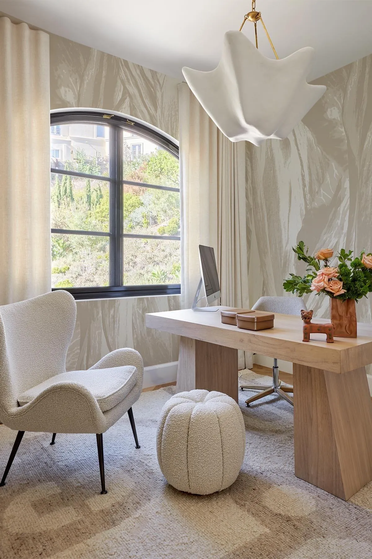 Draped Petals Beige