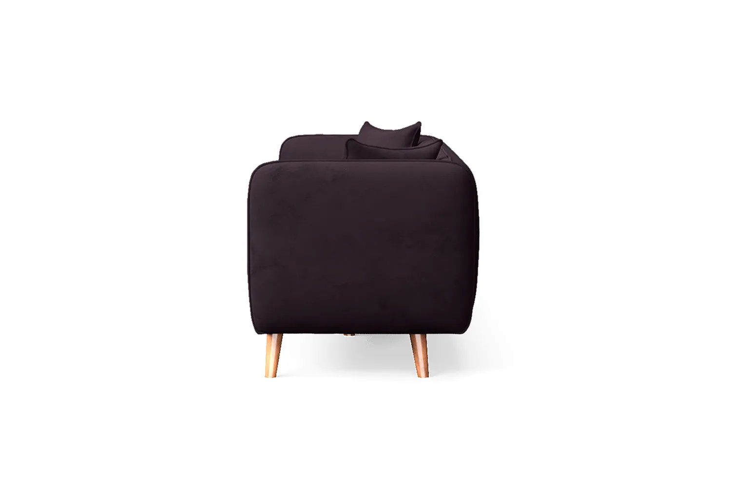 Florence 3 Seater Sofa Purple Velvet