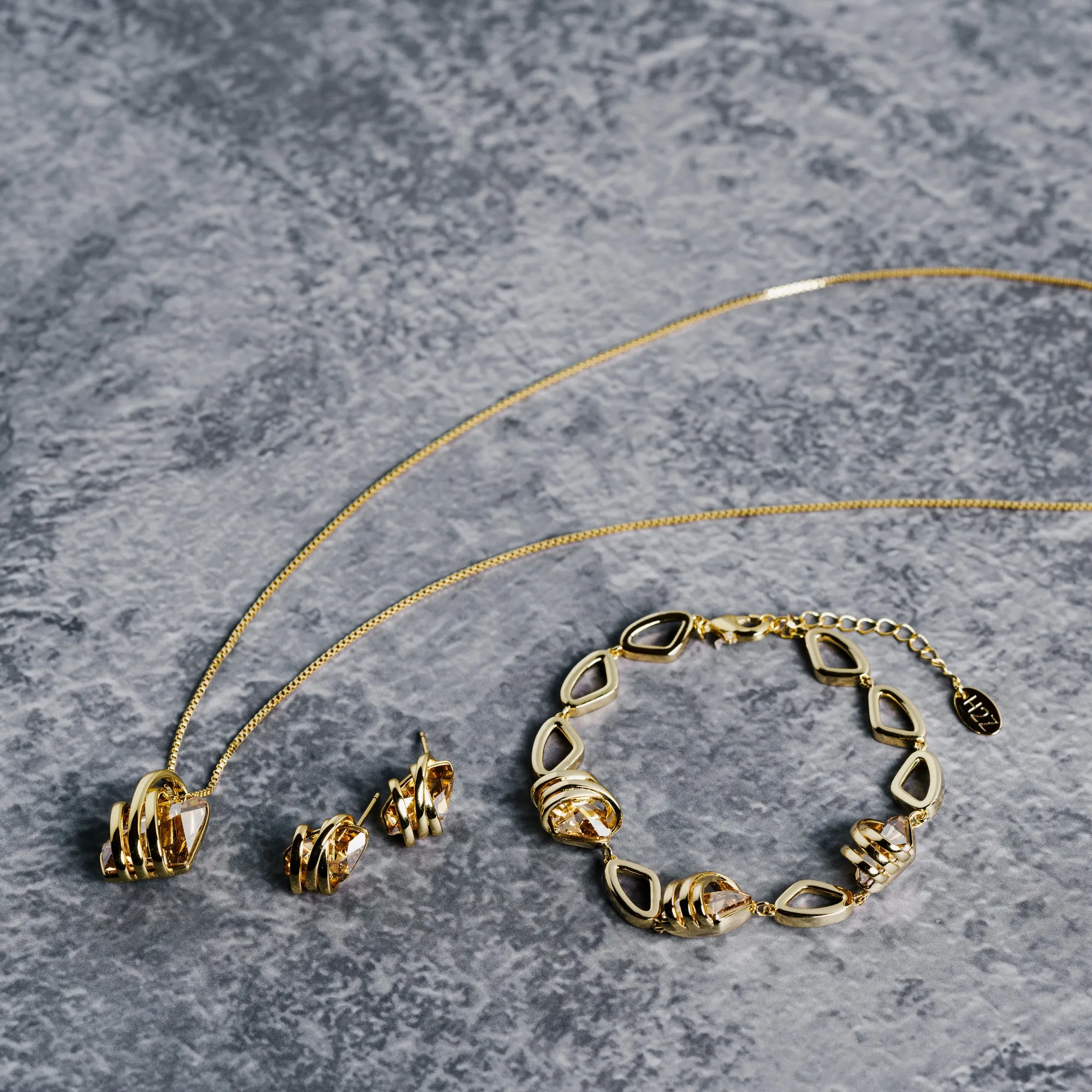 Galactic Rhodium Austrian Element Bracelet