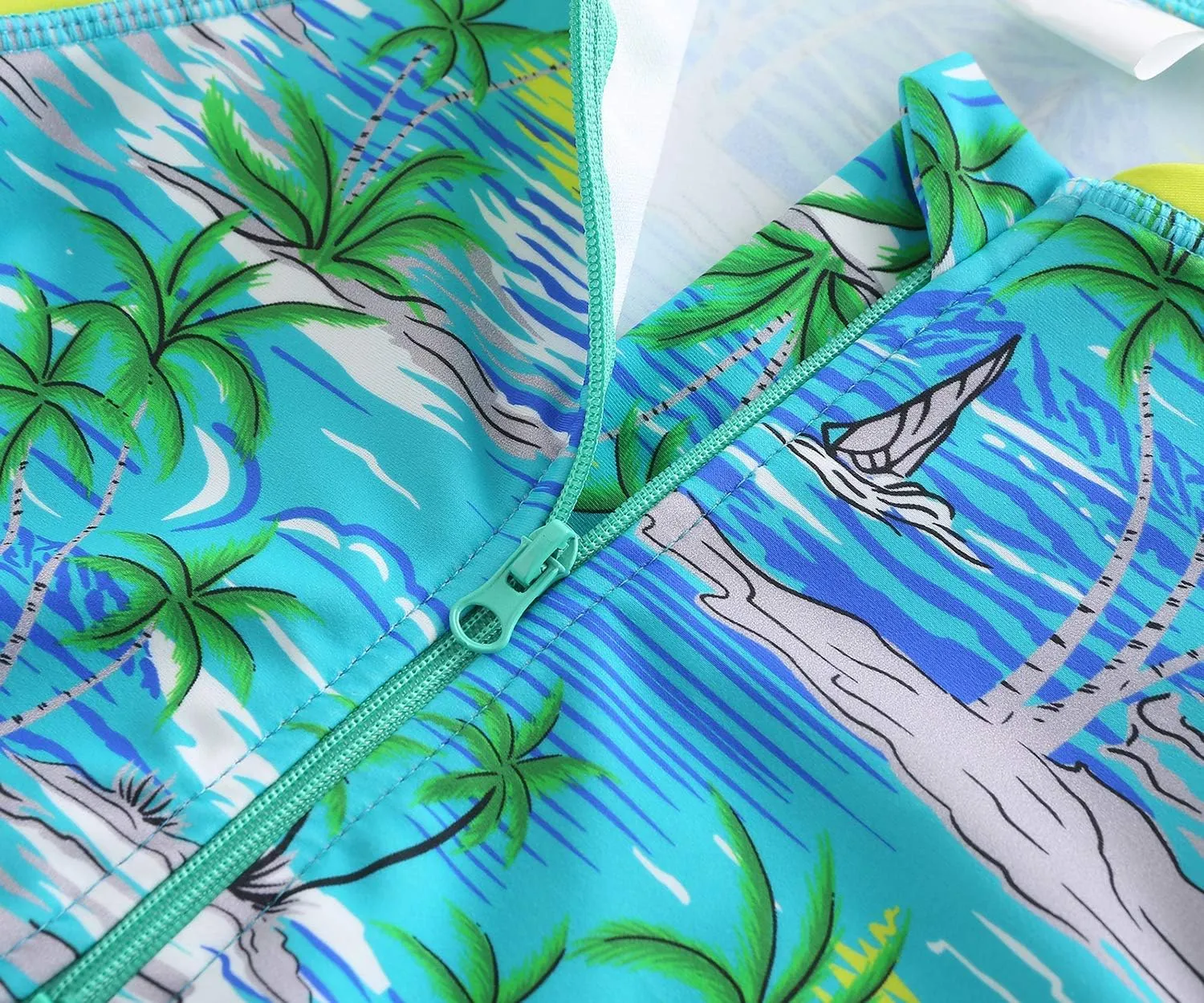 Girls Long Sleeve Rash Guard One Piece Swimsuit Kids UPF 50  Sun Protection Swimwear Rainbow Striped Bathing Suit 3-14 Years
