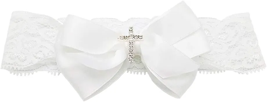 Glamulice Baby-Girls Newborn Satin Christening Baptism Floral Embroidered Dress Gown Outfit