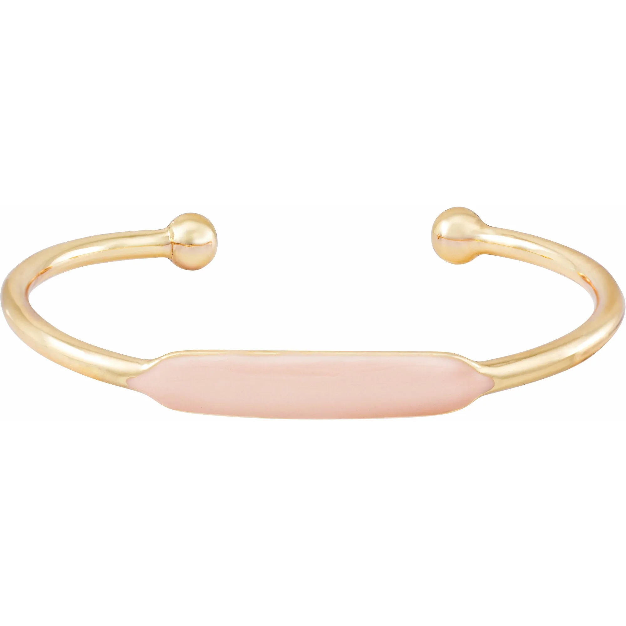 Gold Enamel Bangle Bracelet
