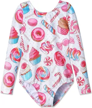 HOZIY Gymnastics Leotards for Girls Unicorn Pink Purple Sparkly Dancewear Activewear Quick Dry