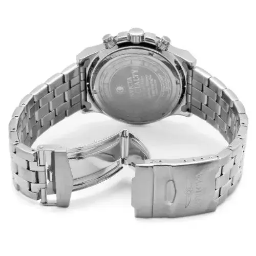 Invicta Men's 10469 Specialty Classic Chronograph Steel Grey Dial Stainless Steel Watch