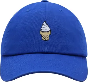 JPAK Ice Cream Cone Premium Dad Hat Embroidered Cotton Baseball Cap Foodie